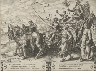 The Triumph of Peace, från The Cycle of the Vicissitudes of Human Affairs, skylt 8, 1564.