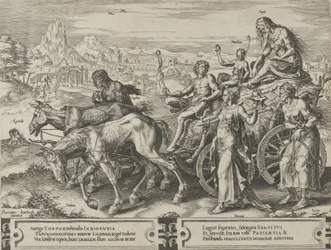 Saknadens triumf, från The Cycle of the Vicissitudes of Human Affairs, skylt 6, 1564.