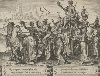 The Triumph of the Riches, från The Cycle of the Vicissitudes of Human Affairs, skylt 2, 1564.