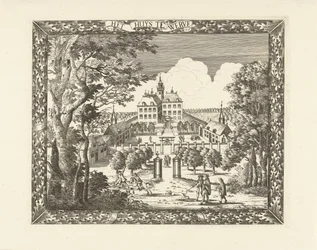 Vy över Huis te Werve i Voorburg Het Huys te Werve (titel på objekt)