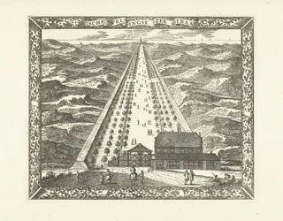 Utsikt över Scheveningen Zeestraat (Scheveningseweg) Schevelingse Zeestraat (titel på objekt)