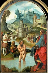 Litet altare (målning på ek)
