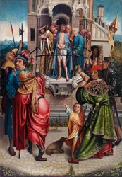 Ecce homo, av Engebrechtsz., Cornelis (ca 1462-1527). Olja på trä. Mått: 91x63 cm. Privat samling