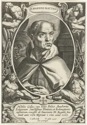 Sankt Johannes av Matha B. Ioannes Mattha (titel på objekt) Grundare av de religiösa orden (serietitel)