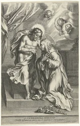 Kristus och den heliga Katarina av Siena