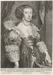 Porträtt av Henriette av Lorraine