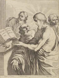 Kristus presenterar Petrus för nyckeln