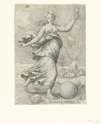 nykterhet Temperancia (titel på objekt) Dygderna (serietitel)