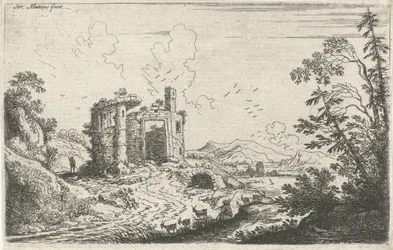 Landskap med en gethjärde