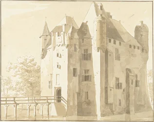 Frissestein slott i Herwijnen, bak