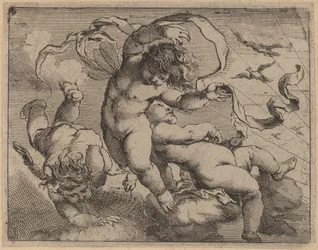 Tre flygande Putti