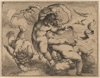 Tre flygande Putti