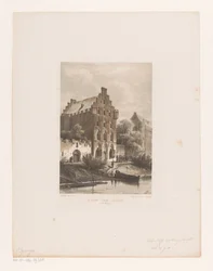 Hus längs vattnet Houses of Nobles (1200-talet) (titel på objekt)
