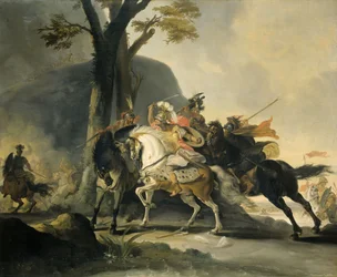 Alexander den store i slaget vid Granicus mot perserna