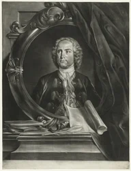 Porträtt av kompositören Pietro Antonio Locatelli 1695-1764
