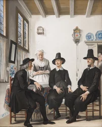 Saartje Jans blir tillfrågad om sin hand i äktenskapet, 1738