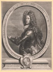 Kurfursten av Bayern Maximilian II Immanuel (gravyr)