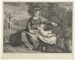 Maria med barnet och Tobias och ängeln