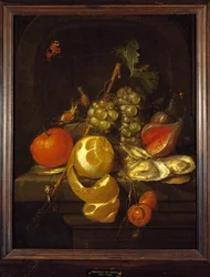 Stilleben med frukt och ostron, mitten av 1650-talet