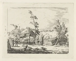 Gård med höstack