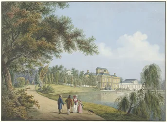 Utsikt över Soestdijk-palatset
