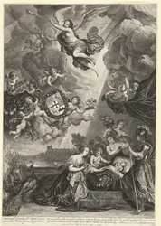 Allegori över prinsessan Maria Amalias födelse, Hendrik Casimirs dotter, 1689