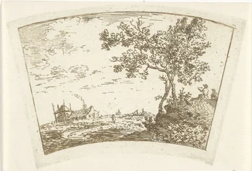 Landskap med en gård