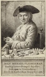 Porträtt av Johann Michael Fleischmann