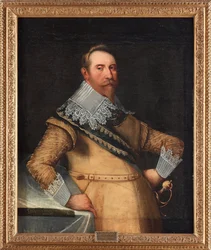 Gustave II Adolphe dit le Grand ou le lion du Nord (1594-1632) - Gustavus Adolphus av Sverige - Peinture de Cornelius Arendtz