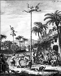 Discovery of the Indies: spel - i "" Voyages of W. Shouten in the East Indies", red. amsterdam