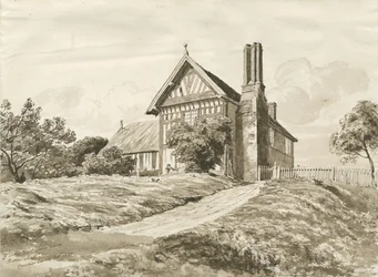 Betley - Farmhouse: penn- och sepiateckning, oktober 1820 (ritning)