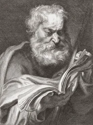 Aposteln Thomas, Tvivlar på Thomas, porträtt.