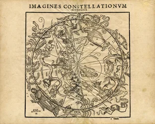Föreställer sig Constellationum Australium (Södra himlavalvet Planishpere)