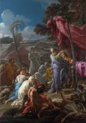 ""The Brazen Serpent"" Målning av Corrado Giaquinto (1703-1766) 1744 London National Gallery