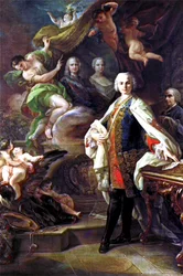 Porträtt av Farinelli (1705-1782)