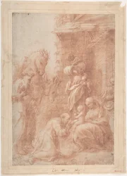Tillbedjan av Magi, ca. 1517.