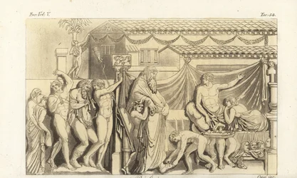 Scen från Petronius Satyricon