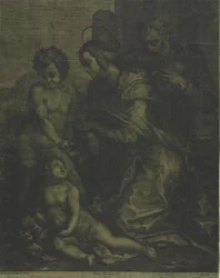 Den heliga familjen med Saint John