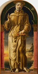St Anthony, av Cosme Tura (ca 1430-1495), målning.