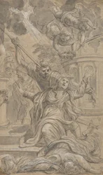 Två kvinnliga heligas martyrskap, 1625-1704.