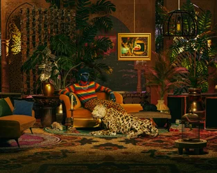 Den lyxiga Leopard Lounge