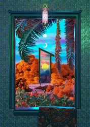 Surrealistisk fönsterportal