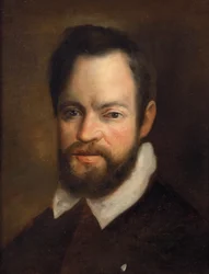 Porträtt av Galileo Galilei.