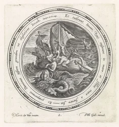 Jonah kastas överbord av sjömännen History of Jonah (serietitel)