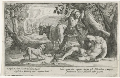 Merkurius dödar Argus Ovidius metamorfoser (serietitel)