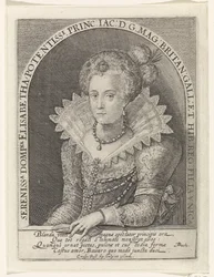 Porträtt av Elisabeth Stuart, drottning av Böhmen
