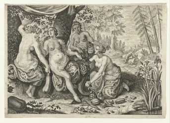 Nymfer fyller ymnighetshornet Metamorphoses of Ovid (serietitel)