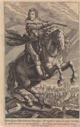 Porträtt av Ludvig XIII, till häst