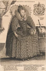 Elizabeth, drottning av England, ca 1603 (gravyr)