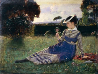 Alaide i trädgården